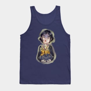 A gloomy girl with candles Tank Top